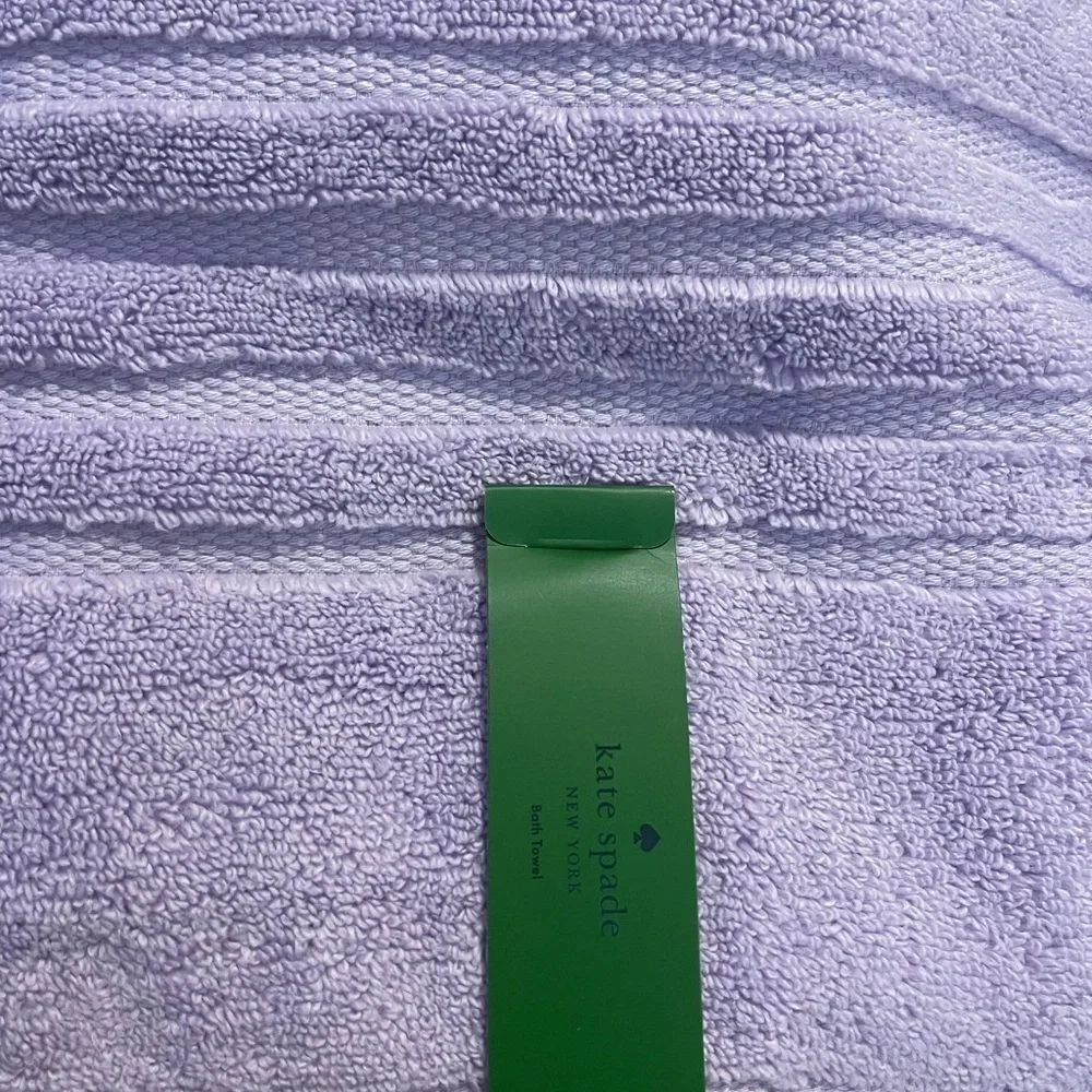 Kate Spade New York light purple lilac Bath Towel Set of 2 NWT